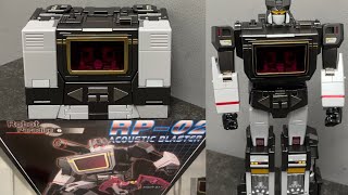 How to transform robot paradise acoustic Blaster transformers G1 MP soundblaster tape deck to Robot [upl. by Eenahc184]