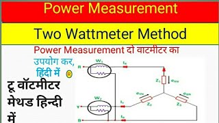 Two Wattmeter Method l Three Phase Power Measurement By Two Wattmeter Method [upl. by Ennaeed200]