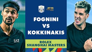 Thanasi Kokkinakis vs Fabio Fognini Highlights  Rolex Shanghai Masters 2023 [upl. by Kasper]