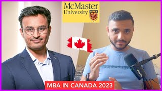 MC MASTER UNIVERSITY CANADA 2023  MBA FROM MC MASTER UNIVERSITY  MR PATEL [upl. by Echikson195]