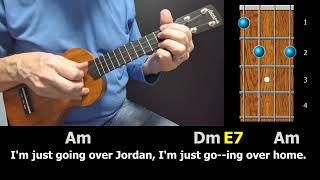 Wayfaring Stranger  Fingerstyle Ukulele with Chords amp Lyrics [upl. by Ilagam15]