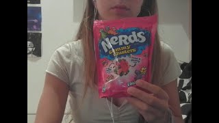 ASMR eating nerd gummys while rambling [upl. by Aracal740]