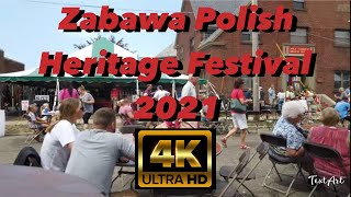 【4K】 Zabawa Polish Festival  2021  Erie PA  60fps [upl. by Anirdnaxela]