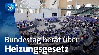 Heizungsgesetz im Bundestag [upl. by Nnairol]