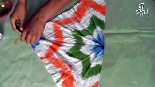 Tie amp Dye  Star Shape on Handkerchief [upl. by Alisia]