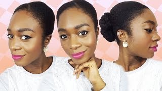 Comment plaquer ses cheveux crépus  Chignon twisté [upl. by Galatea]