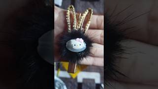 Kitty Hairpinhairaccessorieshairclip hairpinsytshortsyoutubeshortsminalartandcraftgallerydiy [upl. by Allerus]