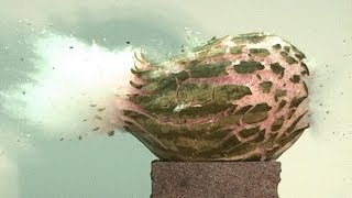 Aimed Research  Cutting Edge Bullets  Terminal Effects On Watermelon 22000fps [upl. by Yarezed379]