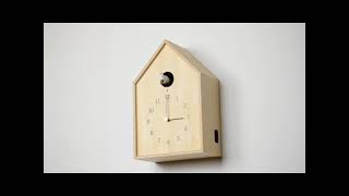 Lemnos Cuckoo Clock Birdhouse Natural [upl. by Illac776]