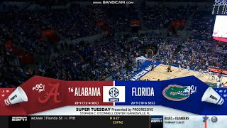 CBB on ESPN intro  16 Alabama  Florida  3524 [upl. by Phio]