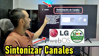 SEÑAL TDT EN TELEVISORES LG CÓMO SINTONIZAR CANALES CON LA TELEVISIÓN DIGITAL TERRESTRE [upl. by Eelatsyrc427]