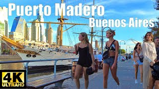 🇦🇷Puerto Madero⚓️Buenos Aires Walking Tour 4k Argentina [upl. by Adien786]