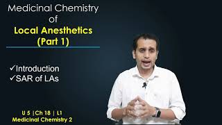 Local Anesthetics Medicinal Chemistry Part 1 SAR of Local Anesthetics amp Basic Introduction [upl. by Wira]