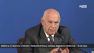 NORDIO AL G7 GIUSTIZIA «FENTANYL PROBLEMA EPOCALE UCRAINA INDAGINI SU CRIMINI GUE  10052024 [upl. by Nnaasil]