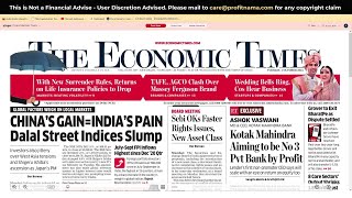 1 October 2024  The Economic Times Newspaper  Profitnama  Daily Finance amp Business News Analysis [upl. by Neils376]