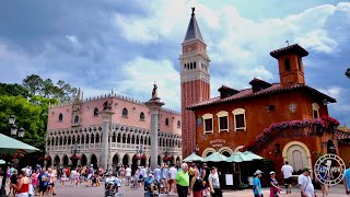 EPCOT Italy Pavilion 2022 Walkthrough in 4K  EPCOT World Showcase Walt Disney World March 2022 [upl. by Ogir347]