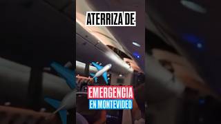 ✈️ VAYA SUSTO 😱 Aterrizaje de emergencia en Montevideo por Turbulencias shorts avion [upl. by Arela895]