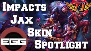 SKT T1 Jax Skin Spotlight  League of Legends Skin Review HD [upl. by Alolomo393]