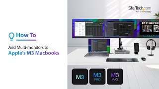 How to add Multiple Monitors to Apples M3 Macbooks [upl. by Rolat782]