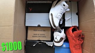 Unboxing The NEW 1000 Sneaker Mystery Box CoolKicks LA  Is This Better Than The Beater Box [upl. by Ocirled]