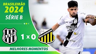 PONTE PRETA 1 X 0 NOVORIZONTINO  MELHORES MOMENTOS  10ª RODADA BRASILEIRÃO SÉRIE B 2024  geglobo [upl. by Ontine]