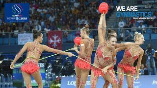 2017 Rhythmic Worlds Pesaro ITA  Group Apparatus Final 3 Balls2Ropes Highlights [upl. by Jc]