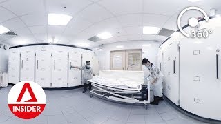 Inside The Hospital Mortuary 360 VR Video [upl. by Alfonse291]