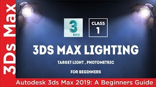 Target Light Photometric  3ds Max Lighting for Beginners  Class 1  Hindi [upl. by Quintin]