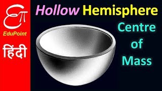 Centre of mass of UNIFORM HOLLOW HEMISPHERE  video in HINDI [upl. by Llehcal]