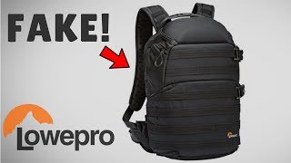 Bought A Fake Lowepro ProTactic 350 AW Camera Bag [upl. by Sixel]