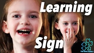 Autism  Nonverbal Girl Learning Sign Language S2E102 [upl. by Ahsieka134]