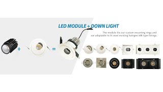 Waterproof MR16 Led module downlight  IP65 MR16 GU10 led spotlights  IP65 led module downlights [upl. by Brieta737]