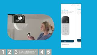 How to Install and Set Up the myQ Smart Garage Video Keypad  Support [upl. by Eerihs]