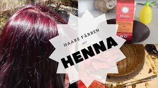 Haare färben mit Henna einfach rot khadi [upl. by Ruyle479]