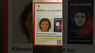 WER KENNT DAS MÄDCHEN aus dem Rhein IdentifyMe Frankfurt am Main identifyme coldcase 2001 [upl. by Enairb]