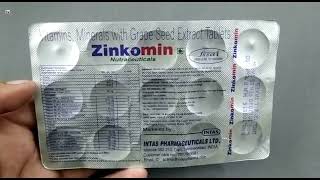 Zinkomin Nutraceuticals Tablet  Vitamins Minerals With Grape Seed Extract Tablets uses  Zincomin [upl. by Yanaton428]