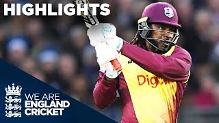 Huge Hitting From Gayle And Hales In Durham  England v West Indies IT20 2017  Highlights [upl. by Odrick847]