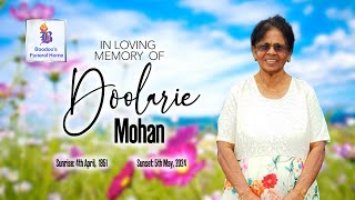 Celebrating The Life Of Doolarie Mohan [upl. by Glynda908]