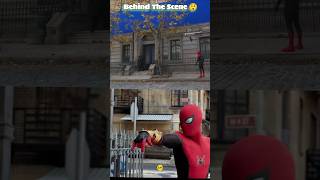 😲Behind The Scene  Spiderman No Way Home  HD spiderman short [upl. by Anaer]