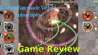 Touhou Fanmade Virtual Autography  Game Review with Gameplay [upl. by Renferd950]