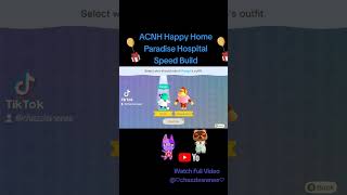 ACNH Happy Home Paradise Hospital Speed Build animalcrossingnewhorizons [upl. by Emelita307]