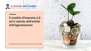 Il credito dimposta 40 ed il calcolo dellentità dellagevolazione [upl. by Norita]