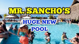 Mr Sanchos NEW 4th Pool in Cozumel Mexico Mr Sanchos most popular cruise resort in Cozumel [upl. by Pogue]