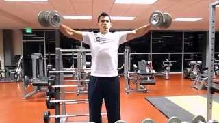 Vuelos Laterales con Mancuerna Dumbbell Lateral Raises [upl. by Yroc]