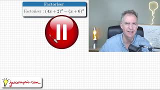 Factoriser 4x2²x6² ♦ Avec lidentité remarquable a²b² ♦ Un Classique ♦ Mathématiques [upl. by Grania]