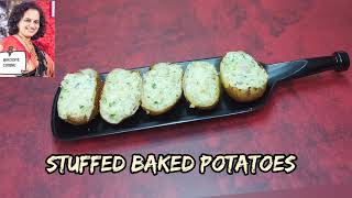 BakedStuffedPotatoesRecipe  TwiceBakedPotatoes  StuffedPotatoes roopscuisine [upl. by Fuld]