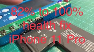 iPhone 11 Pro Battery replacement 100 battery health in depth detail how to not get warning message [upl. by Yenettirb]