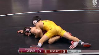 133lbs Ali Naser Arizona State dec Mason Pengilly Stanford [upl. by Nailuj896]