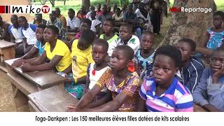 TogoDankpen  Les 150 meilleures élèves filles dotées de kits scolaires [upl. by Trefler]