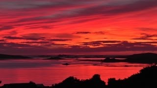 The Most Beautiful Sunset and Red Sky in The World Ever  Isles of Scilly [upl. by Grosvenor678]